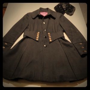 Betsy Johnson Black Coat